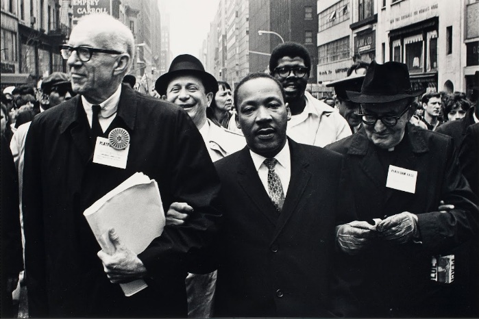 Dr. Benjamin Spock, Dr. King, and Monsignor Rice … (April 15, 1967, printed 1989) Benedict J. Fernandez